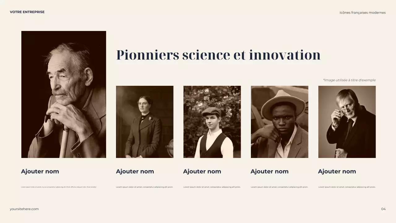 Présentation de la biographie classique de la Marine