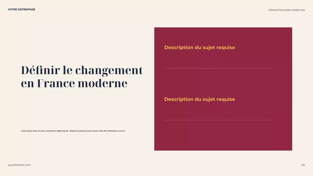 Présentation de la biographie classique de la Marine