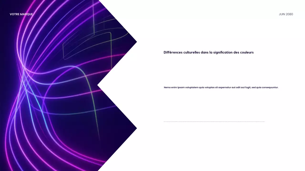 Présentation du design moderne rouge