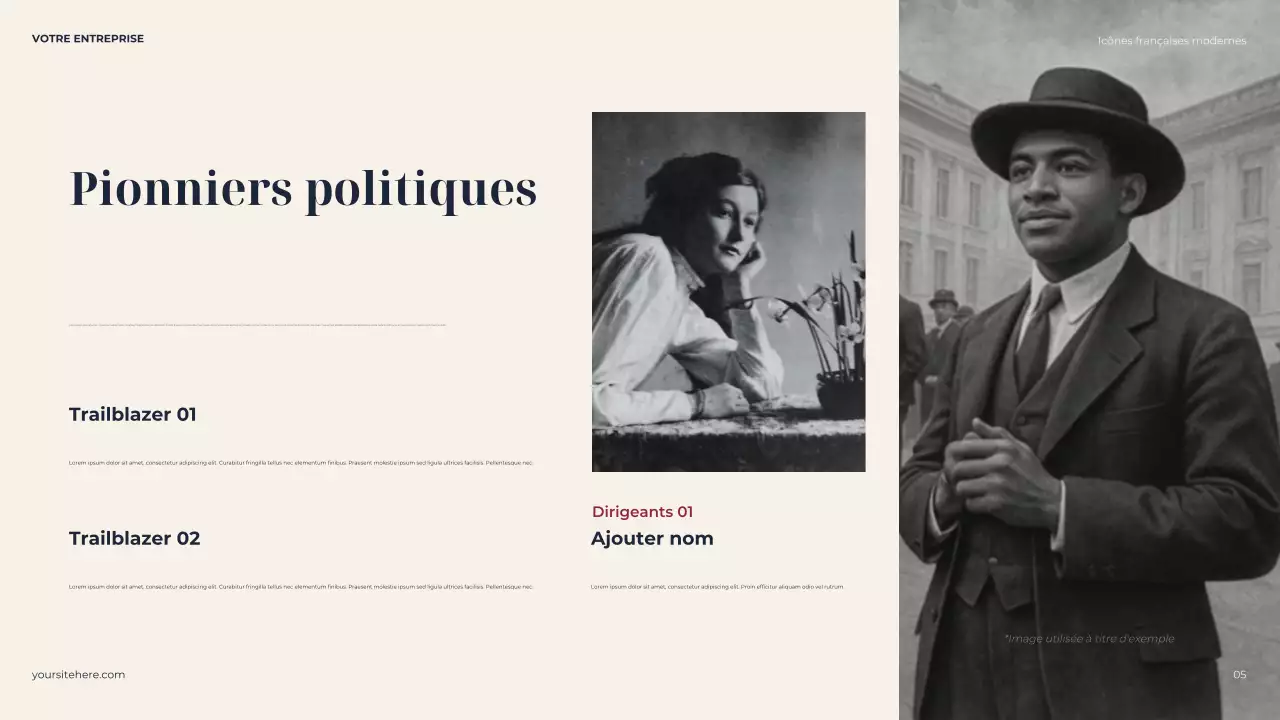 Présentation de la biographie classique de la Marine