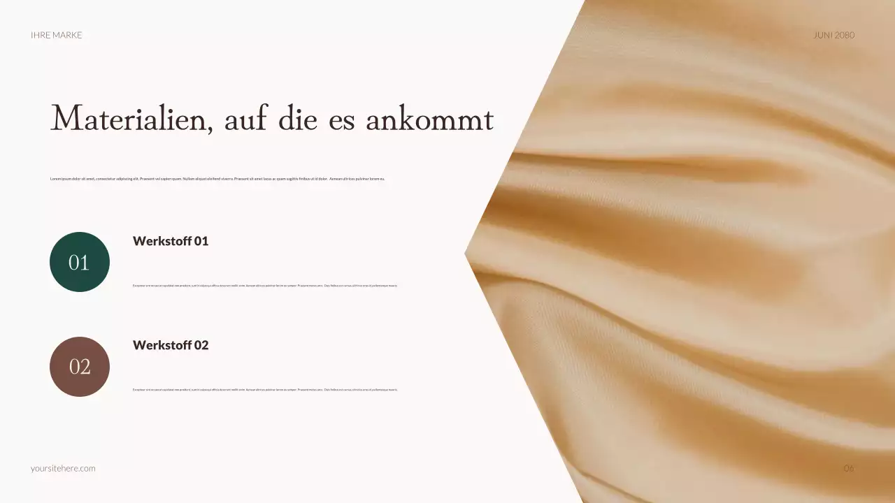 Beige rustikale Modewerbung Präsentation