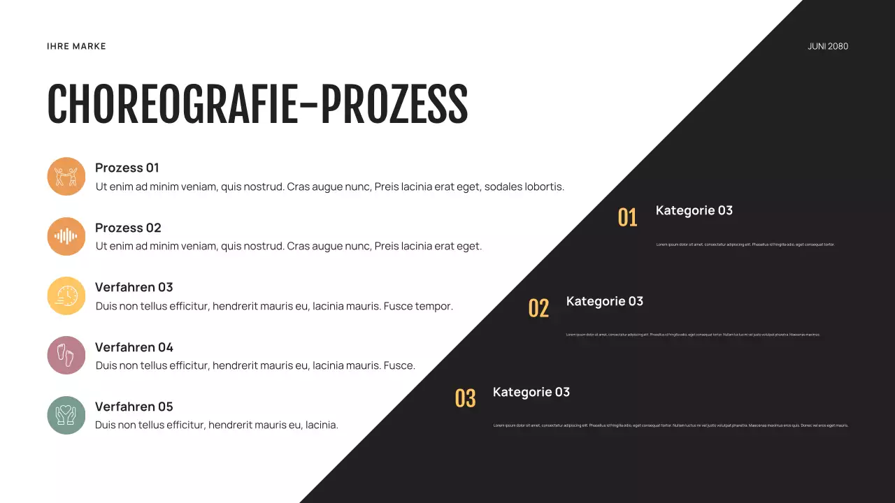 Lila abstrakter Tanz Präsentation