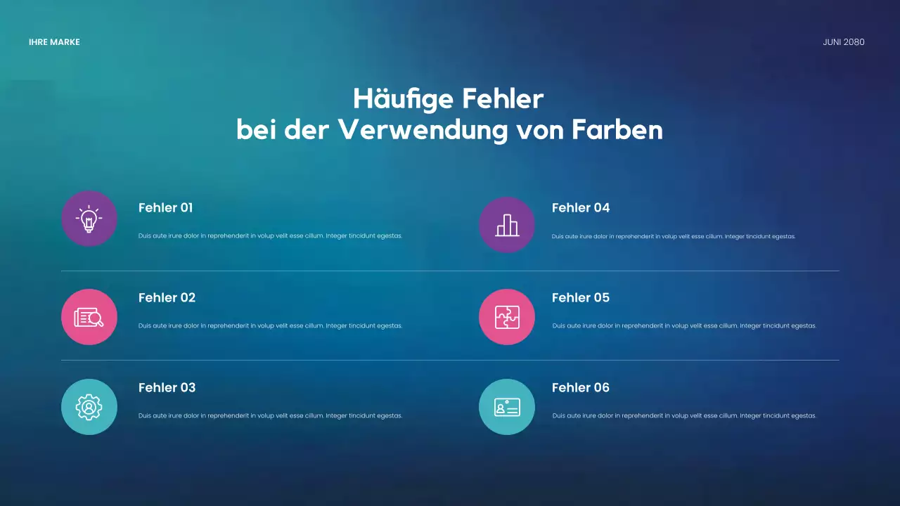 Rote moderne Designpräsentation