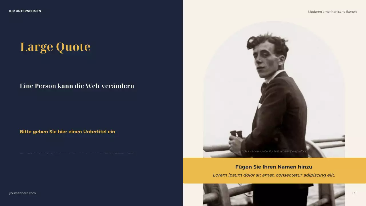 Navy Classic Biografie Präsentation