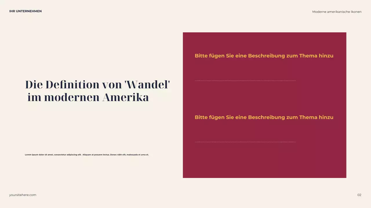 Navy Classic Biografie Präsentation