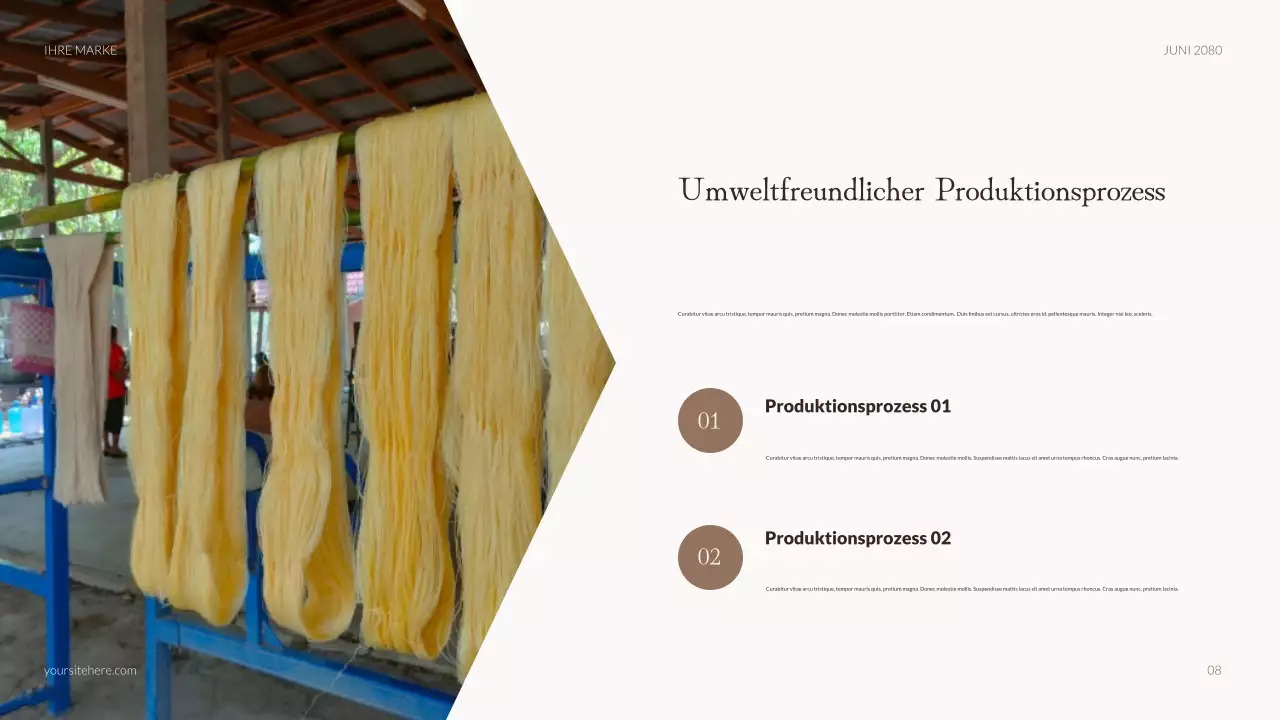 Beige rustikale Modewerbung Präsentation