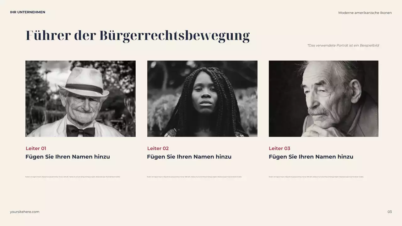 Navy Classic Biografie Präsentation