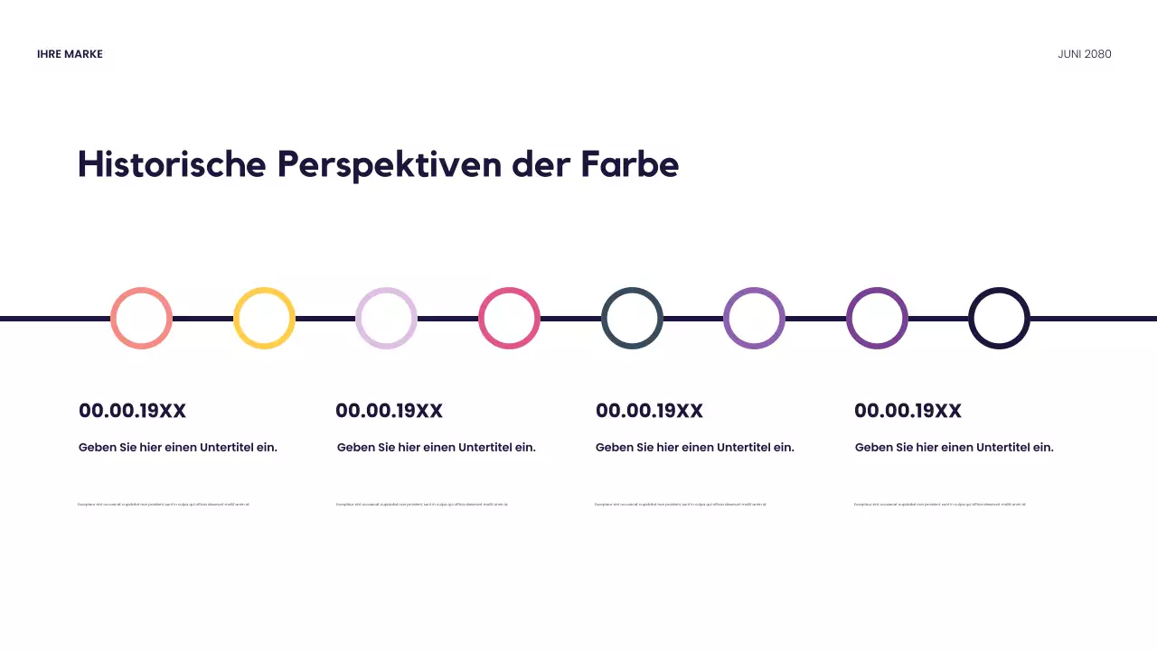 Rote moderne Designpräsentation