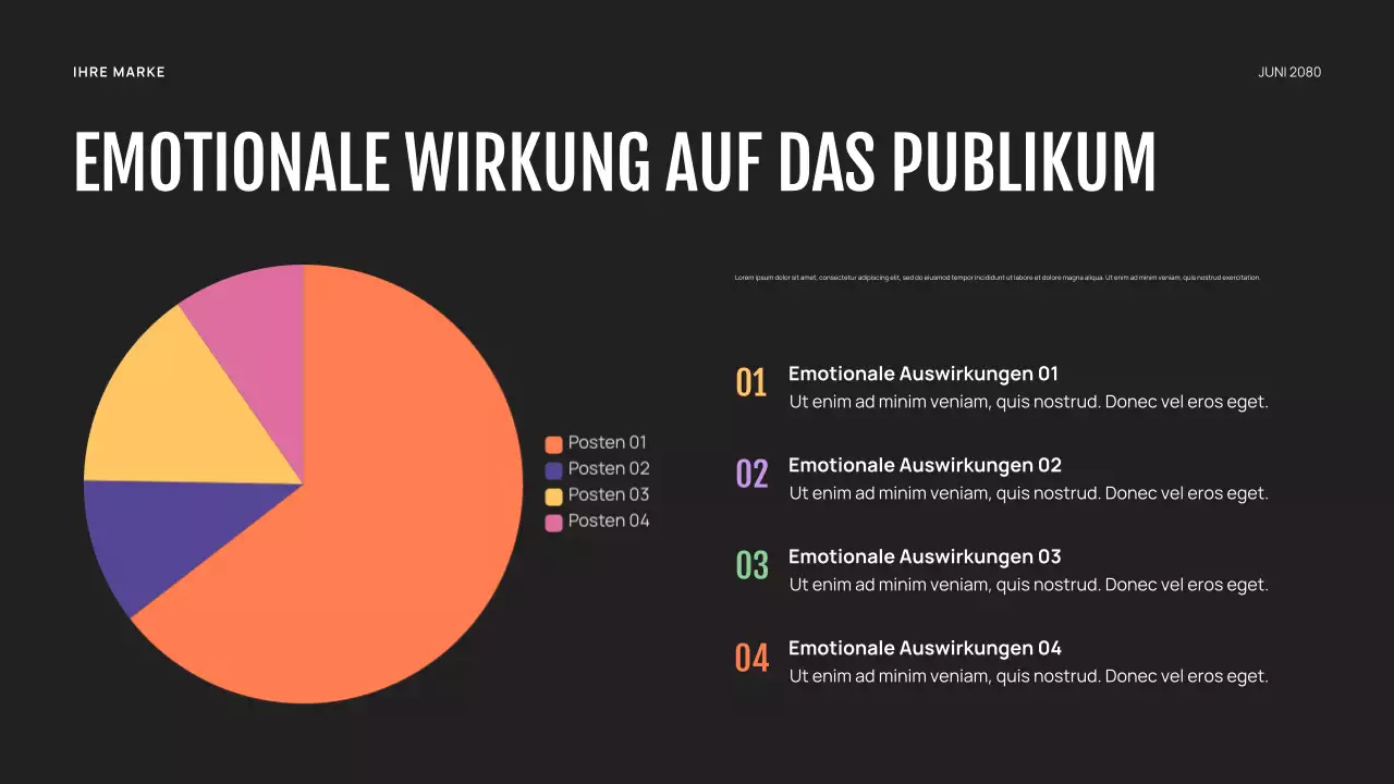 Lila abstrakter Tanz Präsentation