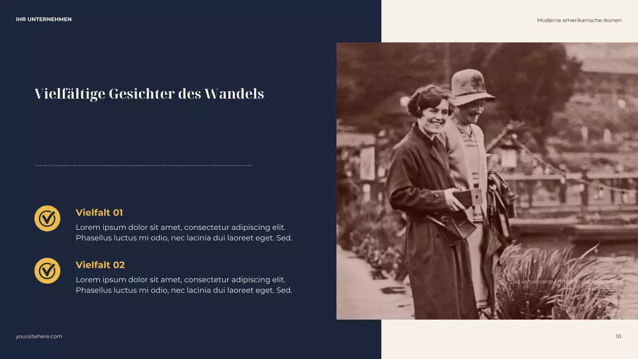 Navy Classic Biografie Präsentation