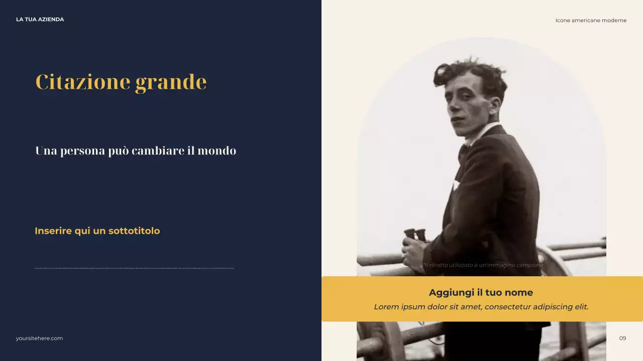 Presentazione della biografia classica della Marina