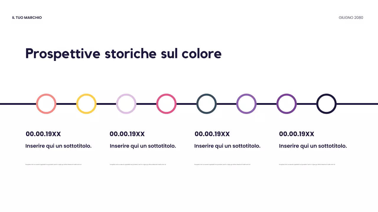 Presentazione del design moderno rosso