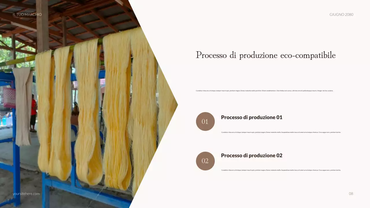 Presentazione della pubblicità di moda rustica beige