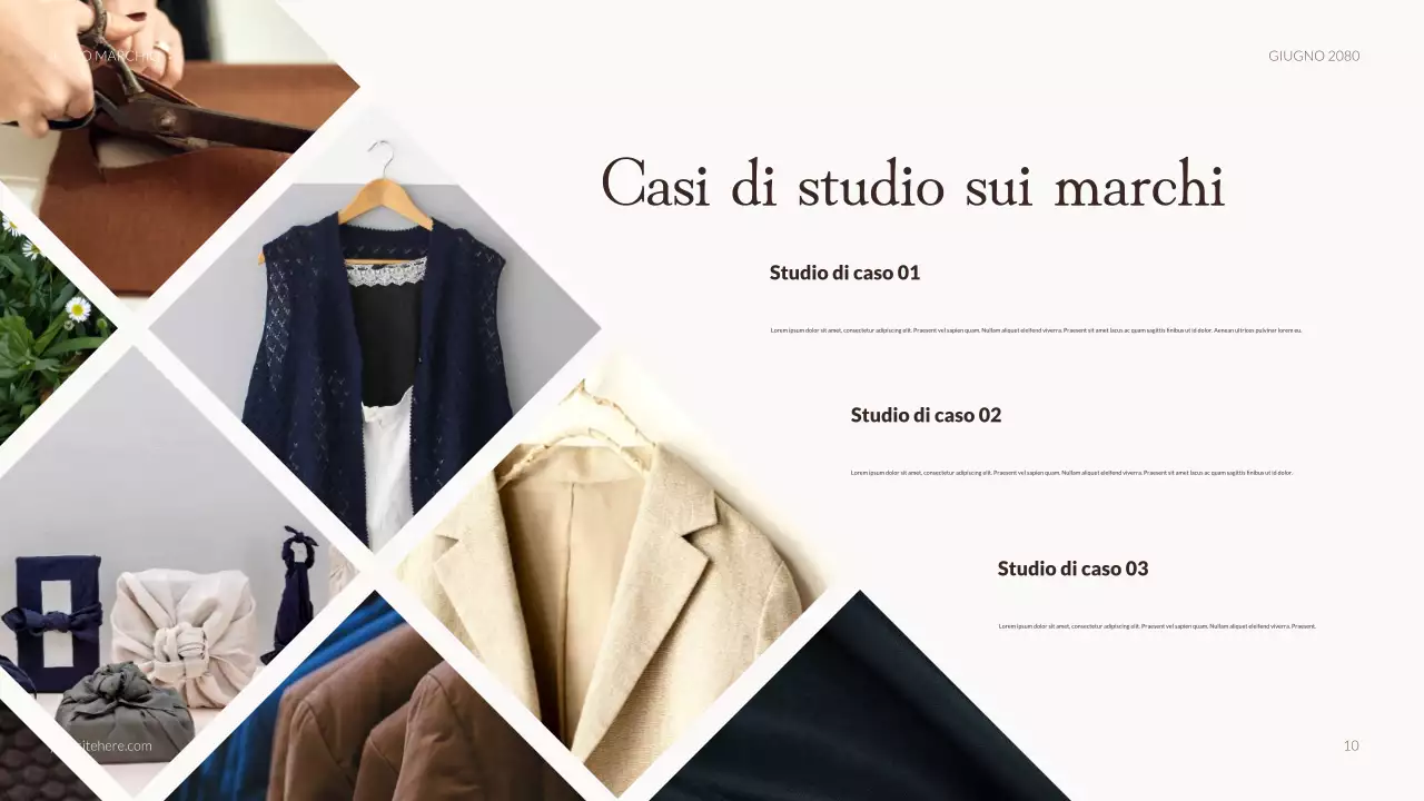 Presentazione della pubblicità di moda rustica beige