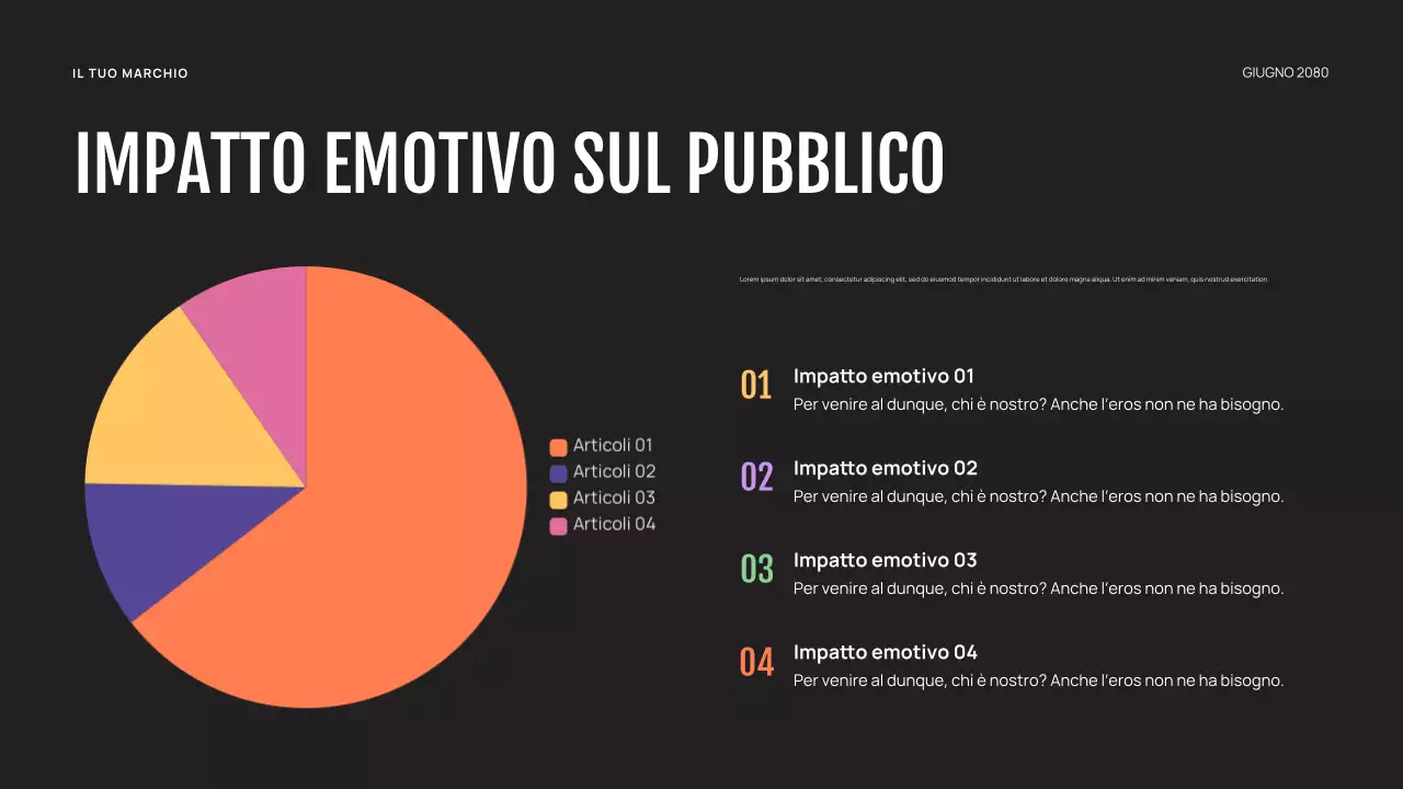 Presentazione di danza astratta viola