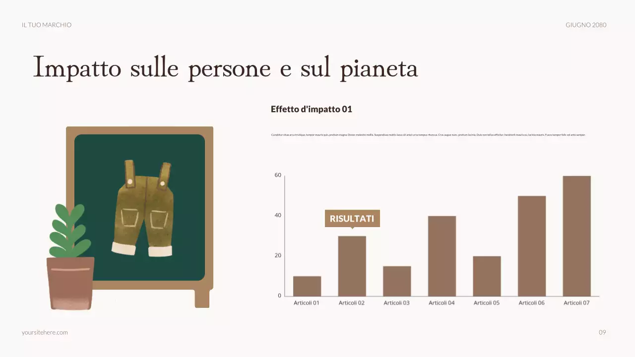Presentazione della pubblicità di moda rustica beige