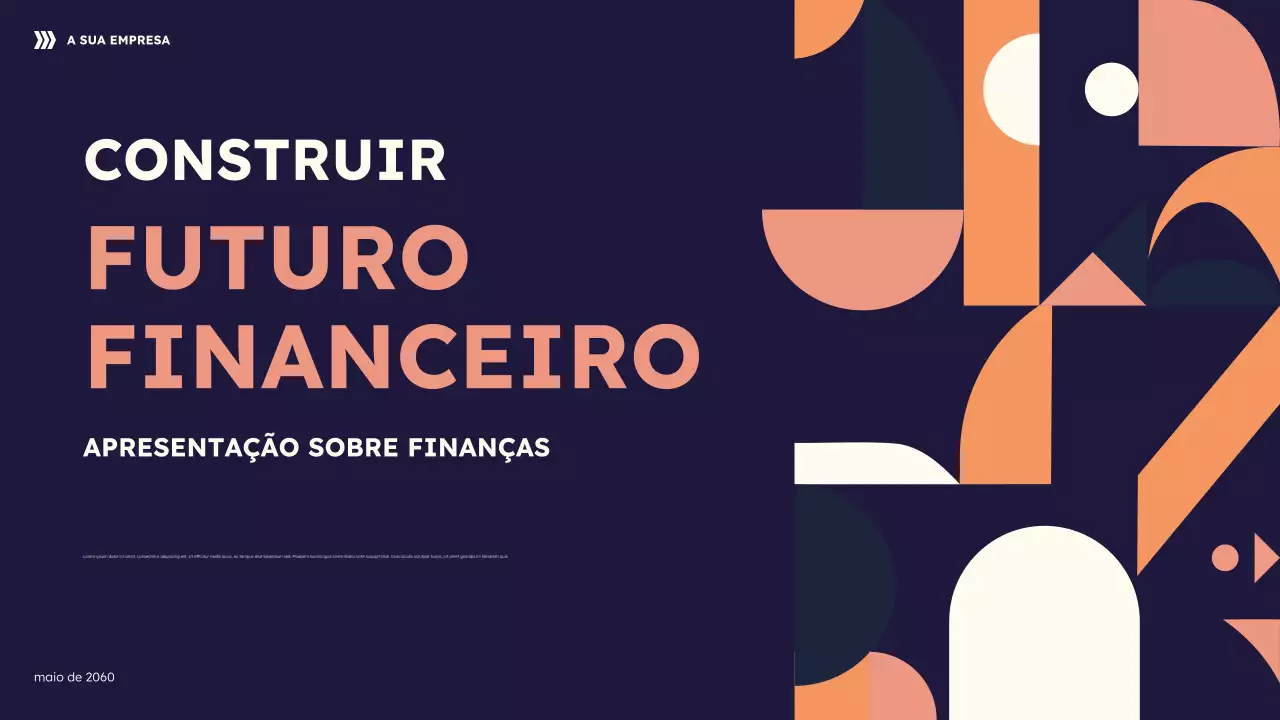 Apresentação Financeira Geométrica da Marinha