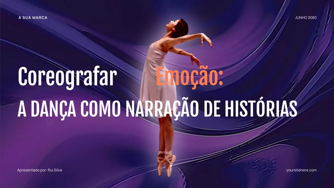 Apresentação de Dança Abstrata Roxa