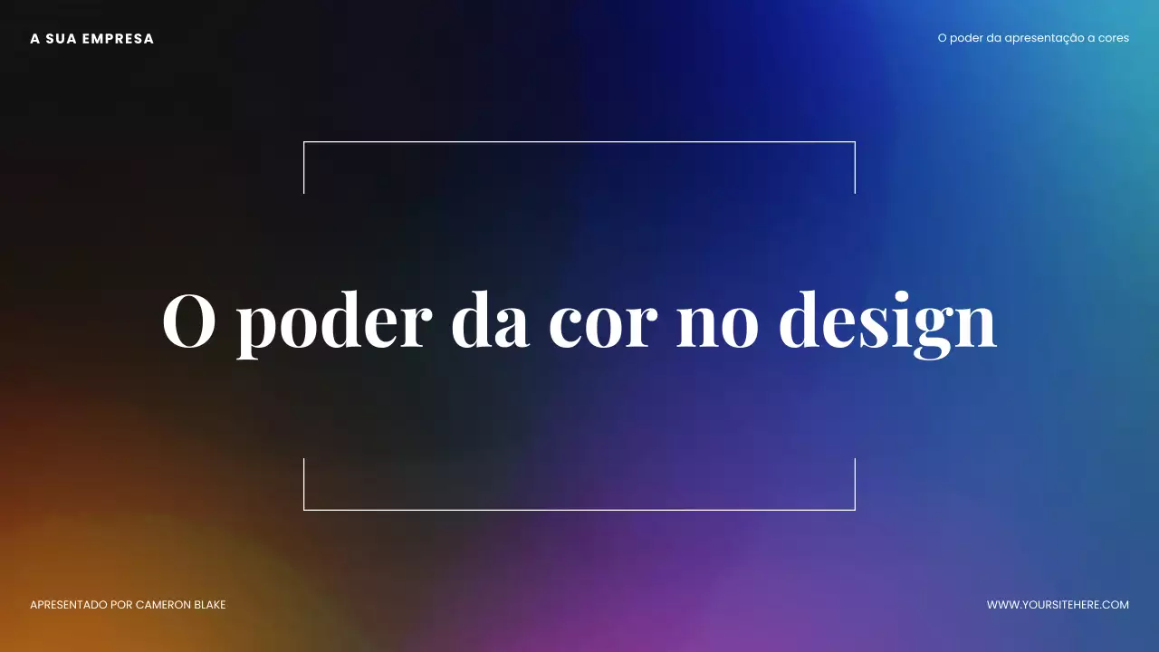 Apresentação de Design Moderno Colorido