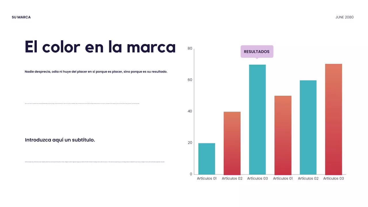 Presentación de diseño moderno rojo