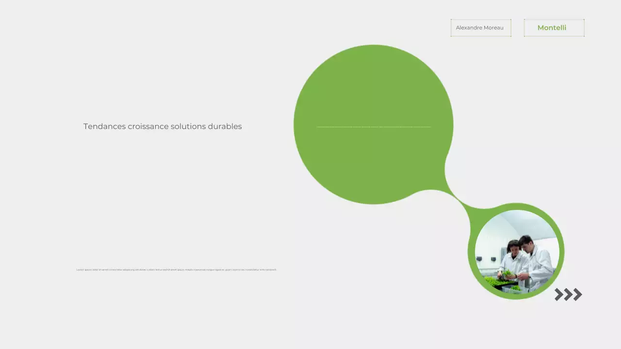 Présentation de l'annonce sur la durabilité verte et moderne