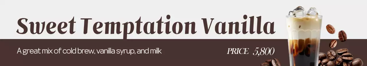 Brown Modern Beverage Advertisement