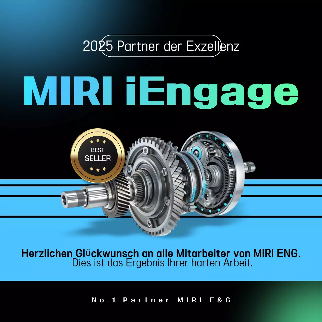 Himmelblaue moderne Firmenwerbung