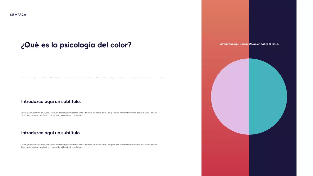 Presentación de diseño moderno rojo