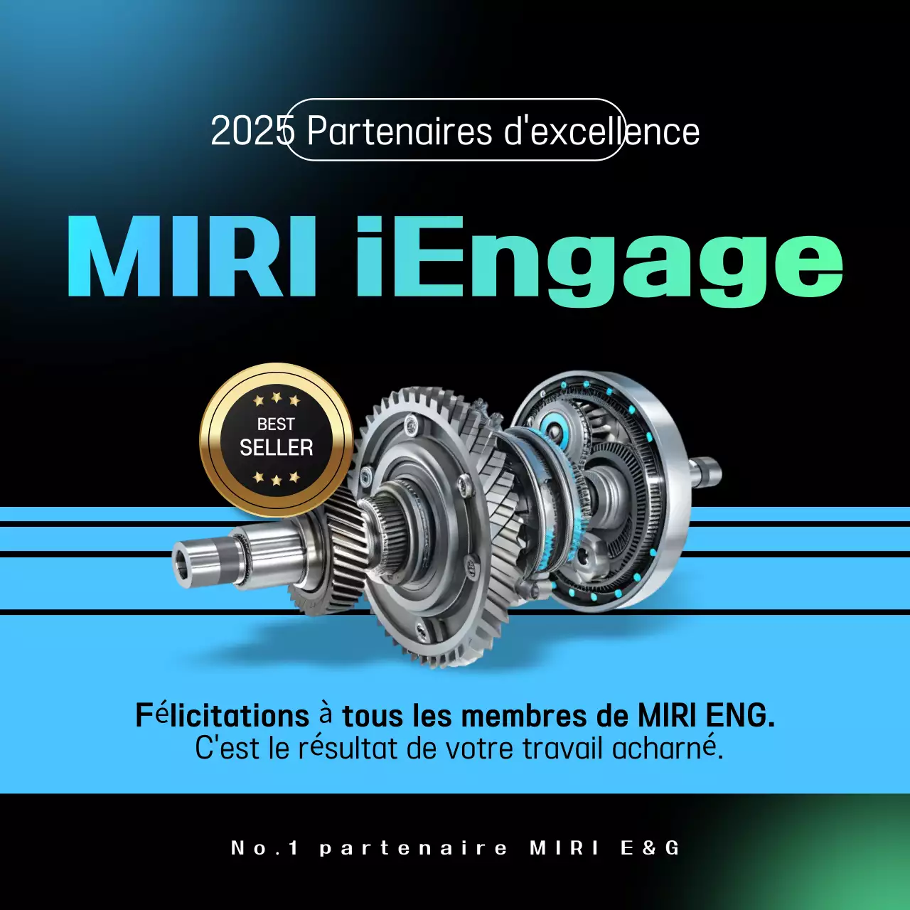 Publicité d'entreprise moderne bleu ciel