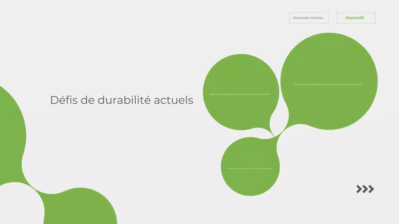Présentation de l'annonce sur la durabilité verte et moderne