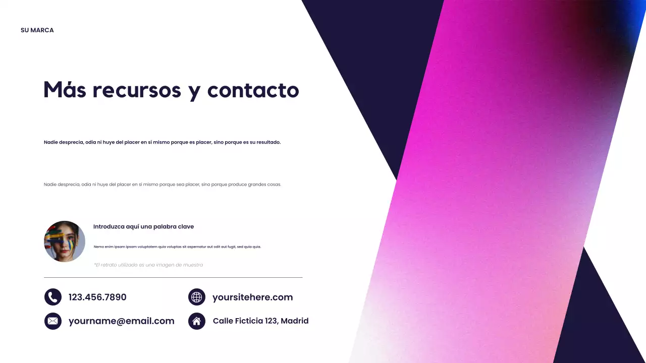 Presentación de diseño moderno rojo