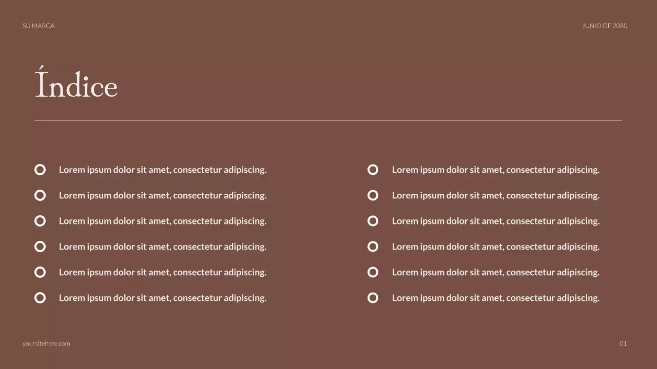 Presentación de publicidad de moda rústica beige