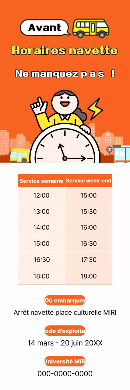 Guide de circulation simple Orange