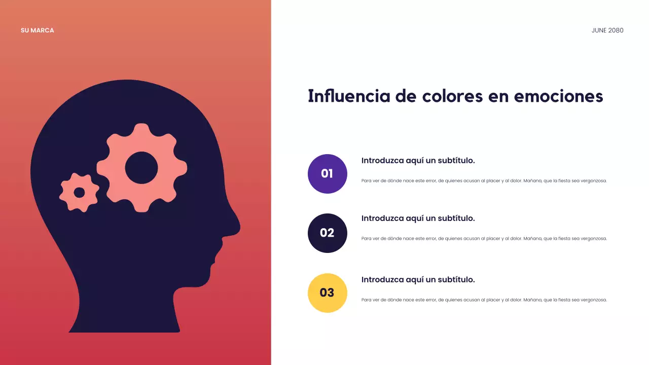 Presentación de diseño moderno rojo