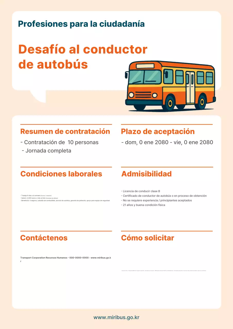 Aviso de contratación de Orange Basic