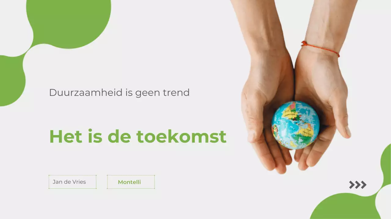 Presentatie over de aankondiging van Green Modern Sustainability