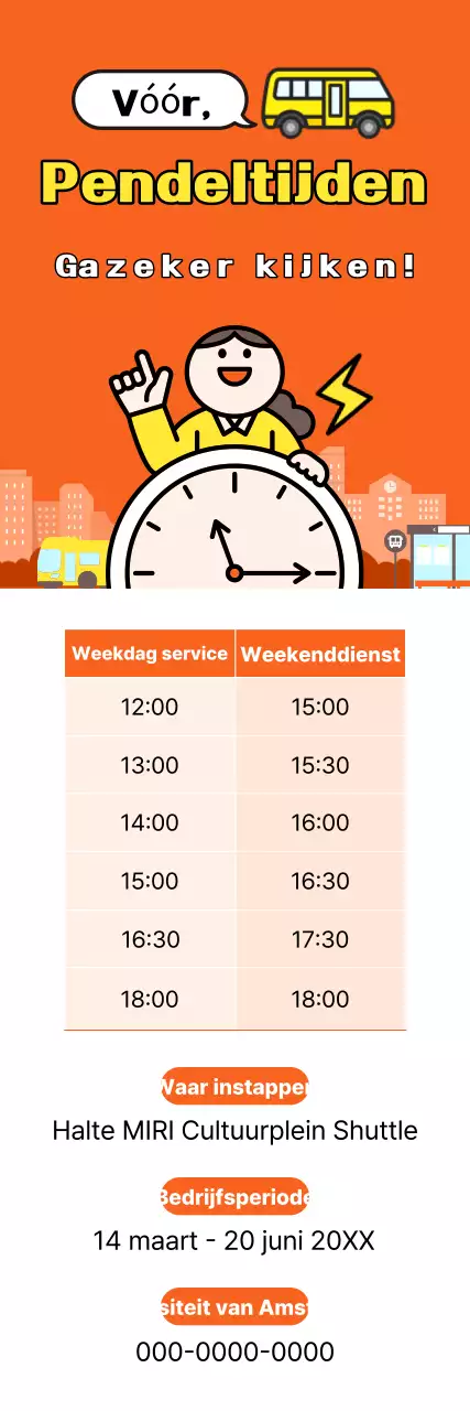 Oranje Eenvoudige Verkeersgids