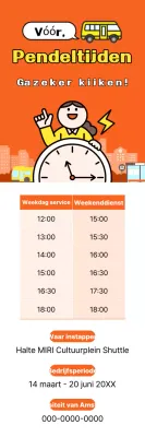 Oranje Eenvoudige Verkeersgids