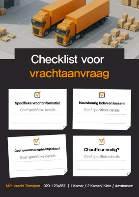 Oranje Modern Freight Logistics Transportgids