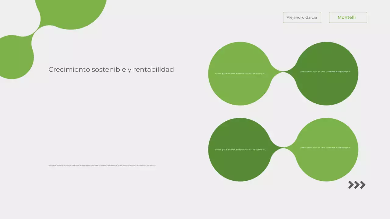 Presentación del anuncio de sostenibilidad de Green Modern