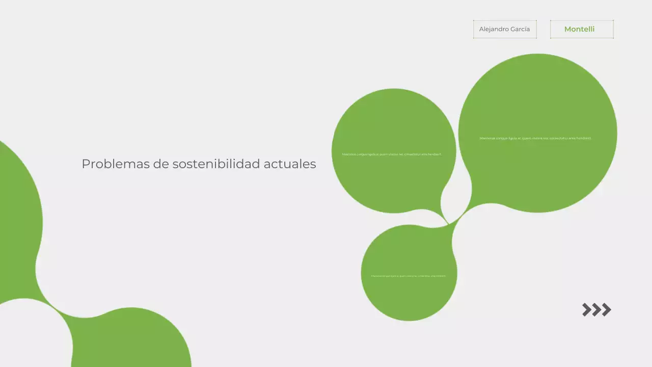 Presentación del anuncio de sostenibilidad de Green Modern
