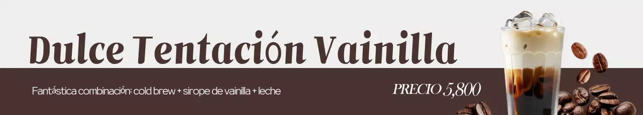 Anuncio de bebida moderna de Brown