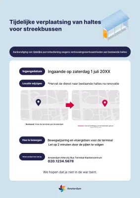 Hemelsblauwe eenvoudige verkeersinformatie