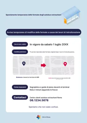 Avviso informativo sul traffico semplice Sky Blue