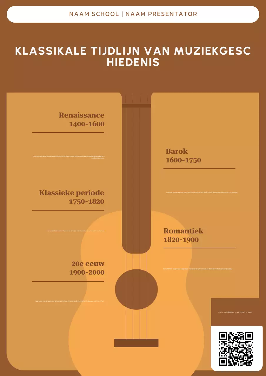 bruine retro muziekgeschiedenis