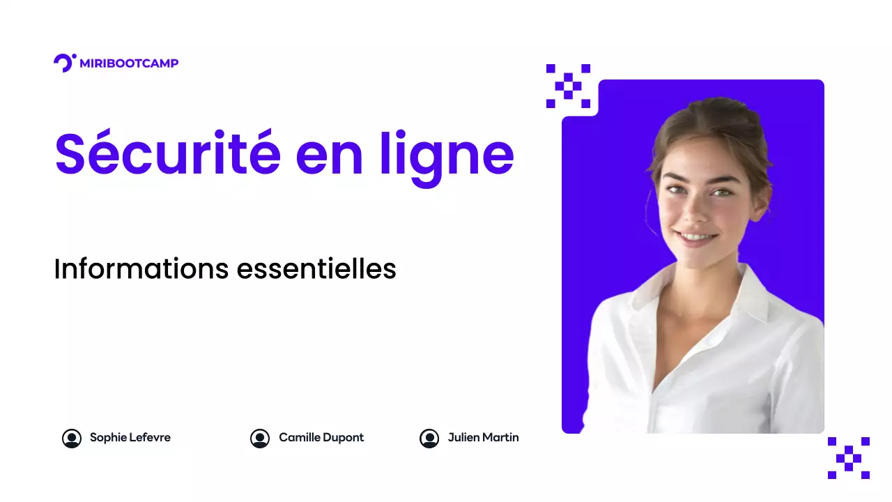 Présentation du guide de sécurité Purple Modern