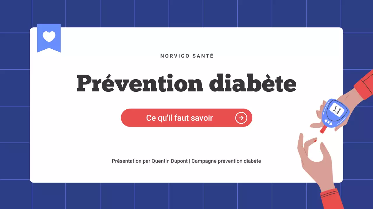 Présentation « Prévenons le diabète »