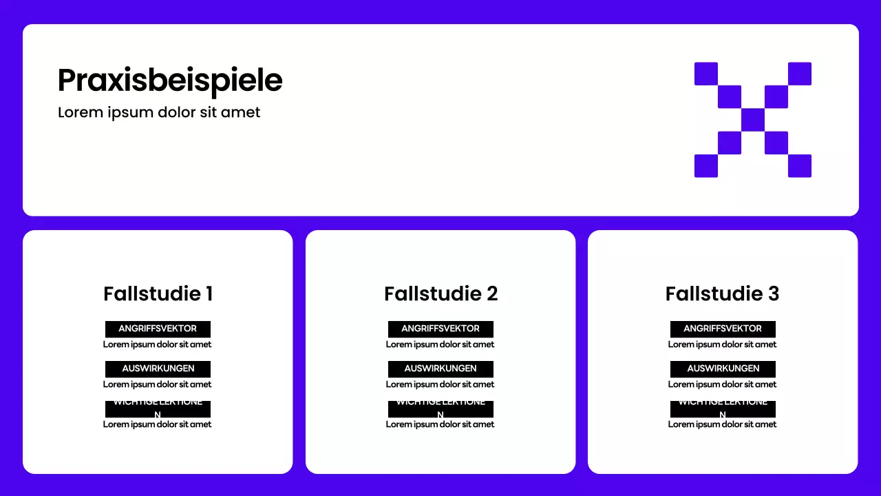 Lila Modern Security Guide Präsentation