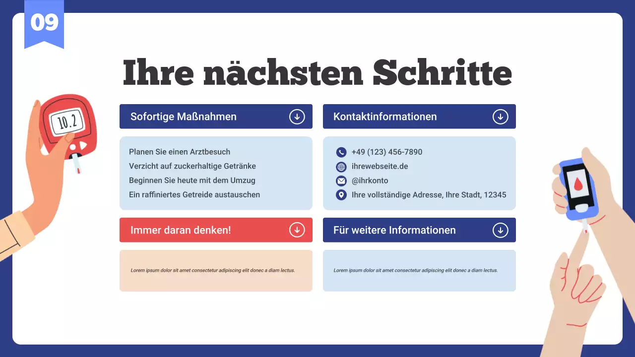 Lassen Sie uns Diabetes vorbeugen Präsentation