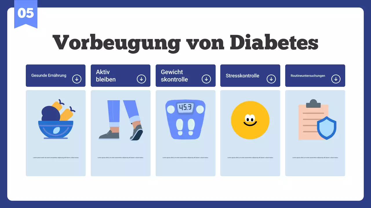 Lassen Sie uns Diabetes vorbeugen Präsentation